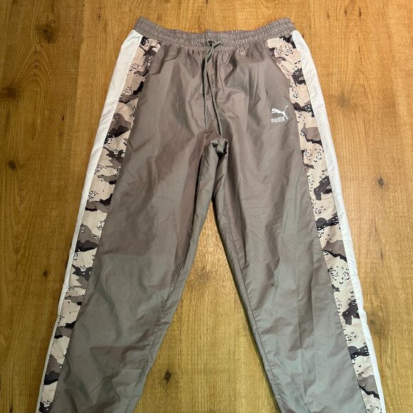 Taupe/Chocolate Camo Puma Mesh Joggers - Picture 1 of 6